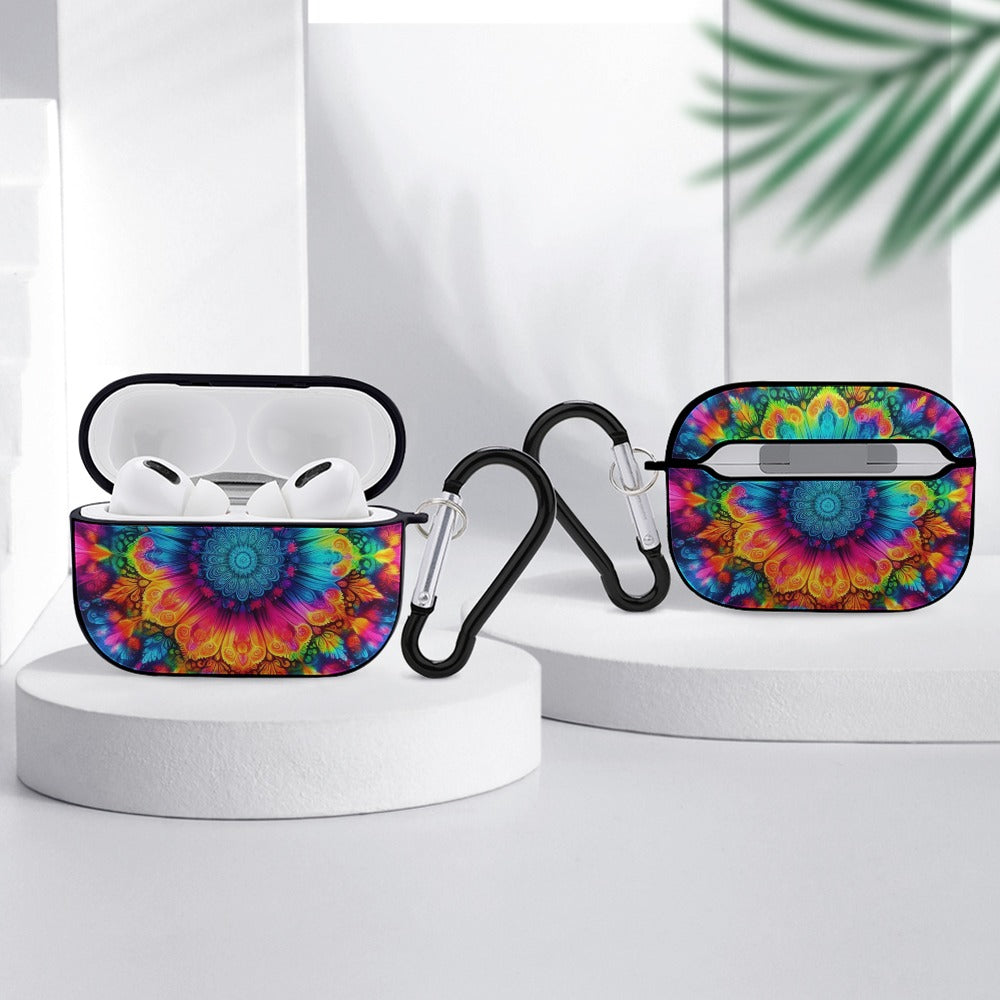 Neon Rainbow Tie-Dye AirPods Pro Cover