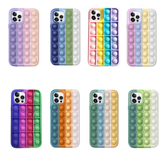 Rainbow Push Pop iPhone Case - Silicone Rodent Game Cover