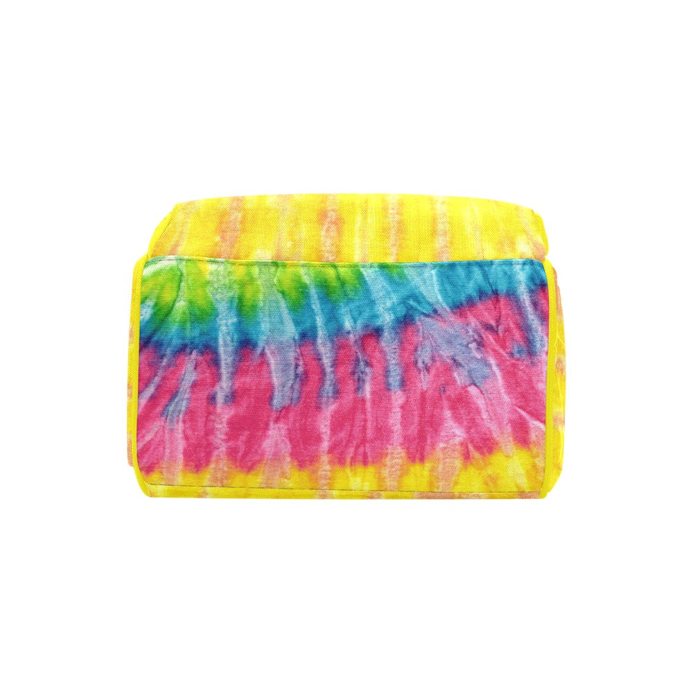 Neon Rainbow Tie-Dye Multi-Function Backpack