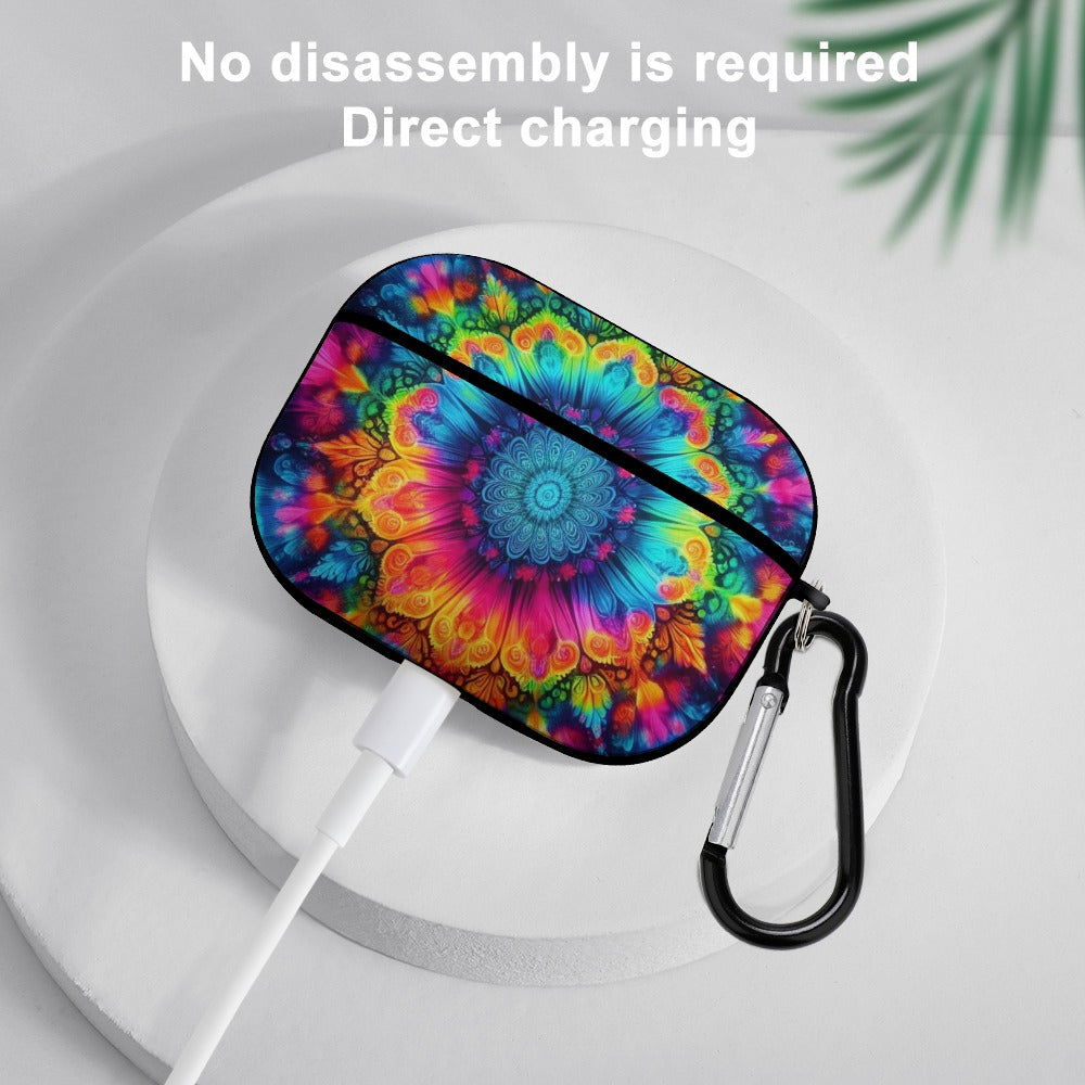 Neon Rainbow Tie-Dye AirPods Pro Cover