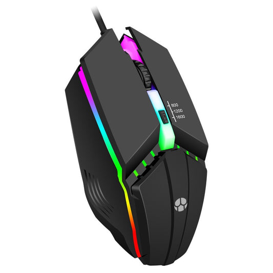 Rainbow Luminous Wired Mouse for Home Office & Business