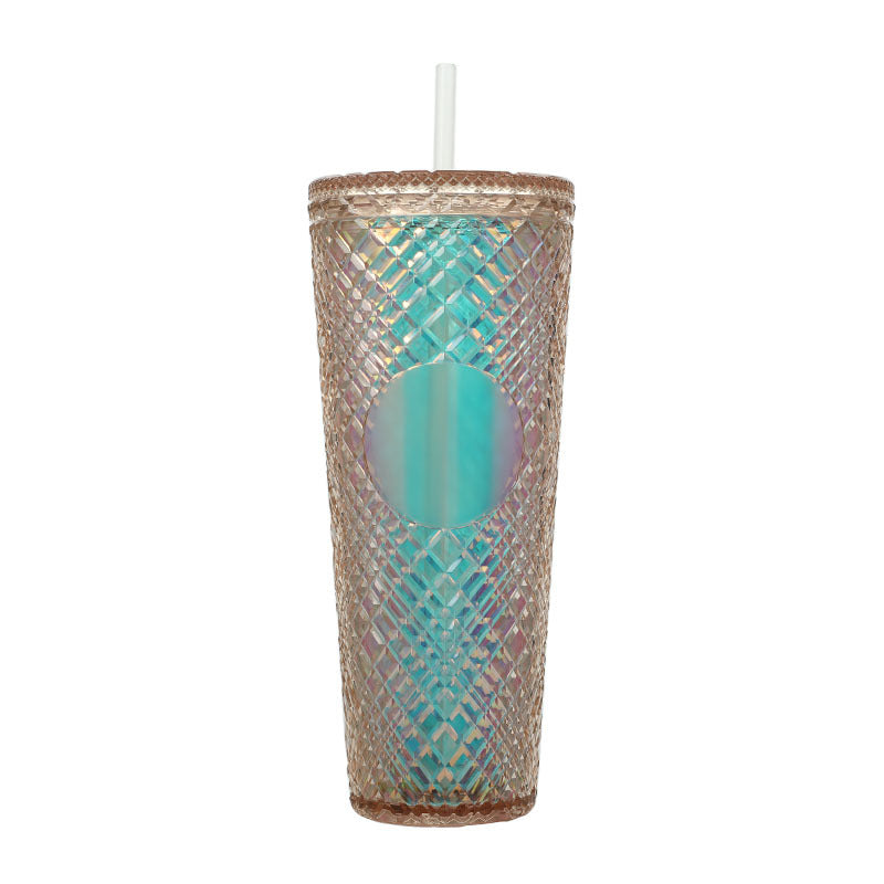 Rainbow Large Capacity 710ml Durian Cup with Straw