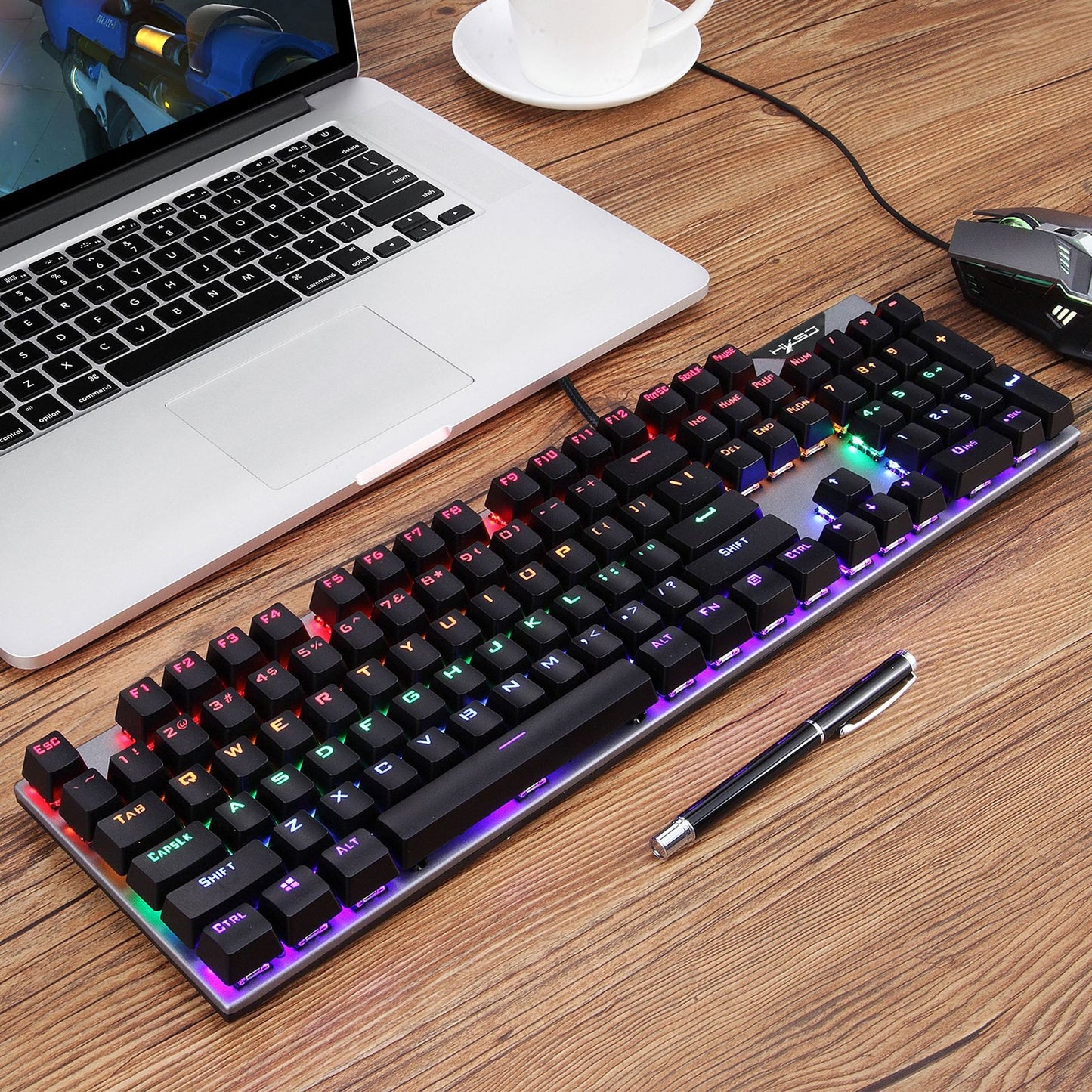 RGB Wired Rainbow Mechanical Gaming Keyboard