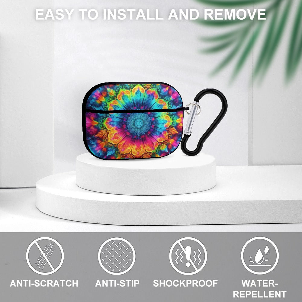 Neon Rainbow Tie-Dye AirPods Pro Cover