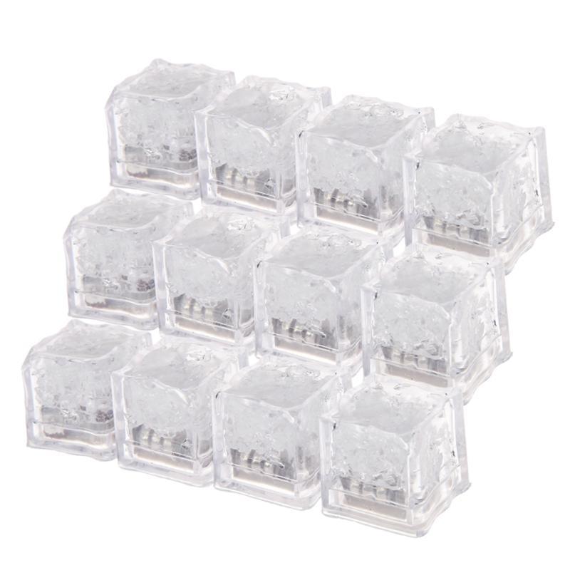 12PCS LED Ice Cubes - Glowing Party Drink Decor