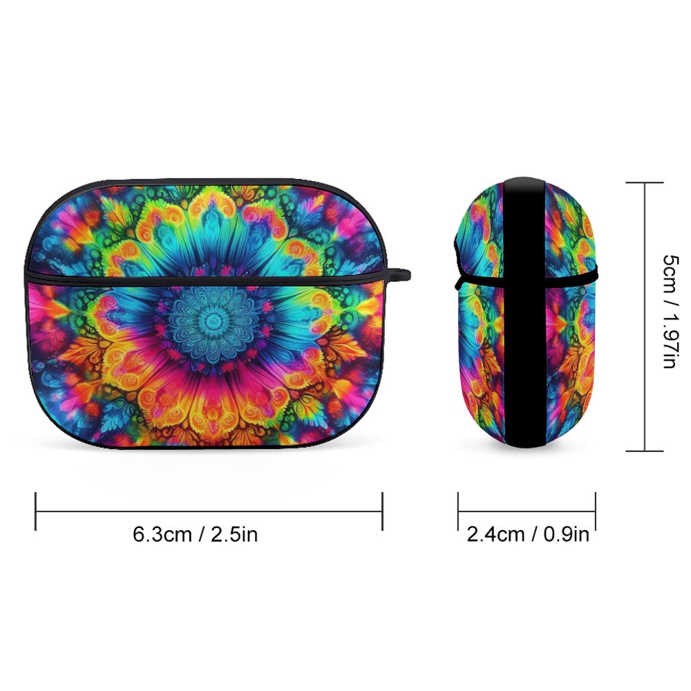 Neon Rainbow Tie-Dye AirPods Pro Cover