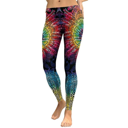 3D Printed Mandala Flower Women Leggings