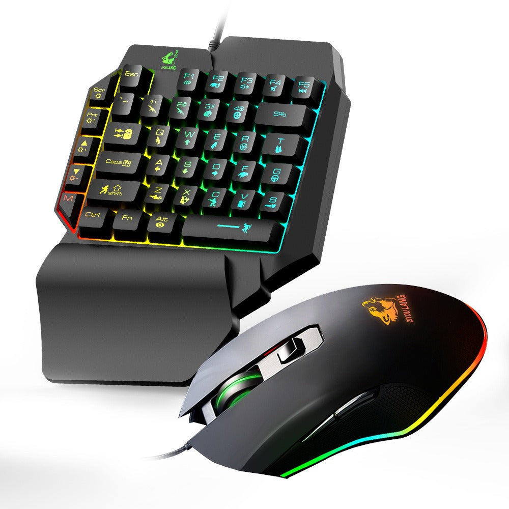 Throne One-Handed Mechanical Keyboard and Mouse Set