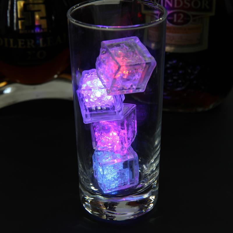 12PCS LED Ice Cubes - Glowing Party Drink Decor