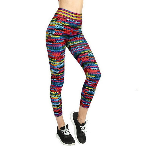 Women's 3D Print Elastic Yoga Leggings