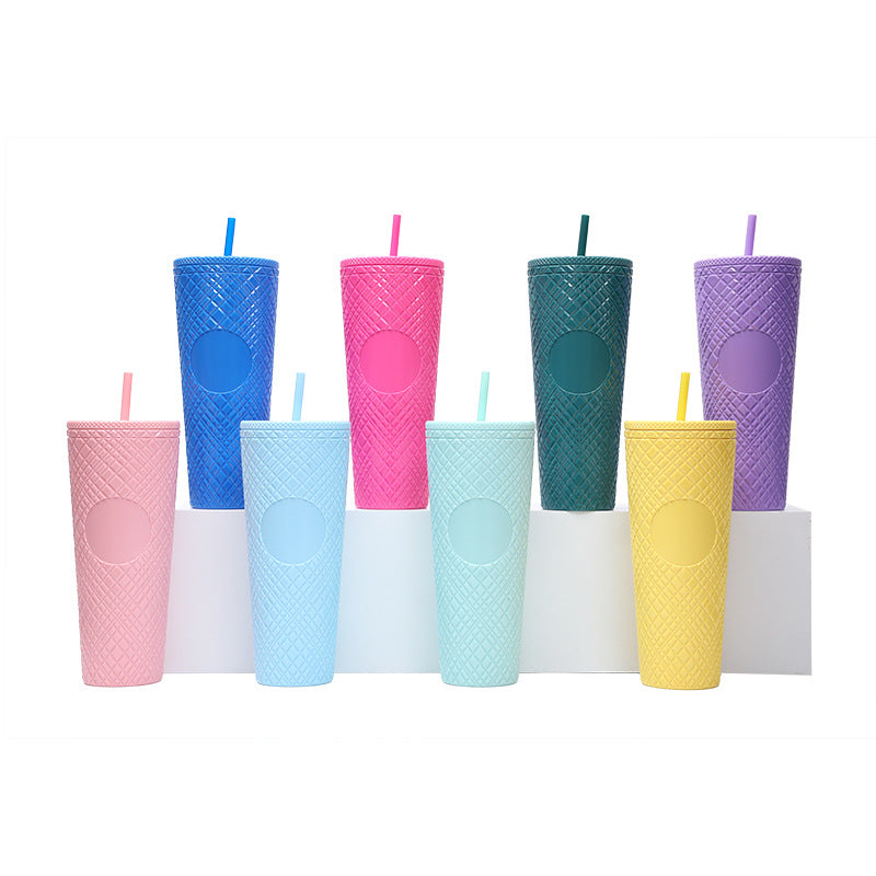 Rainbow Large Capacity 710ml Durian Cup with Straw