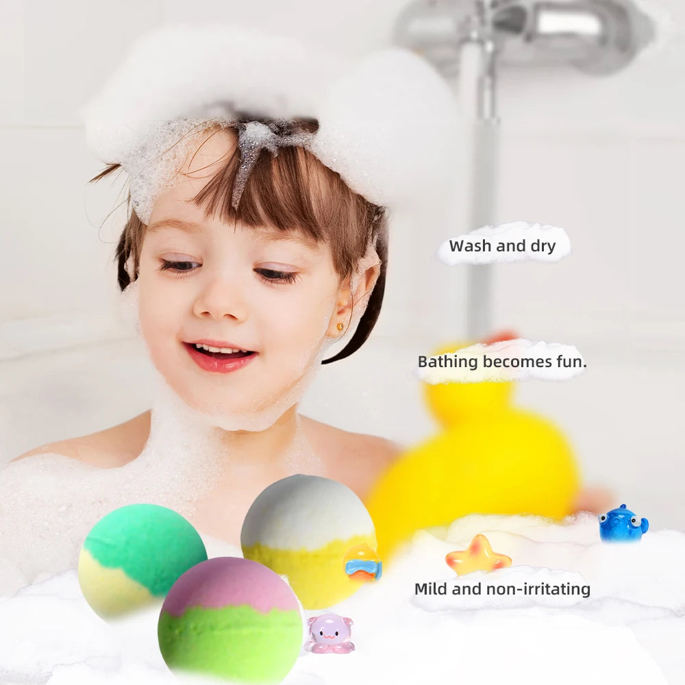 24 Pack Surprise Inside Bath Bombs for Kids