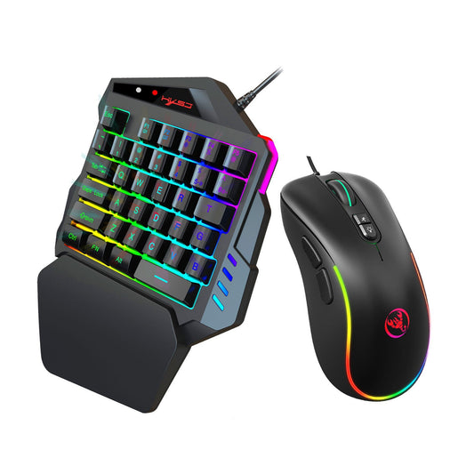 RGB One-Handed Gaming Keyboard with Built-In Converter