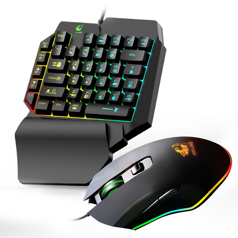 Throne One-Handed Mechanical Keyboard and Mouse Set