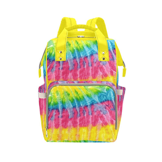 Neon Rainbow Tie-Dye Multi-Function Backpack