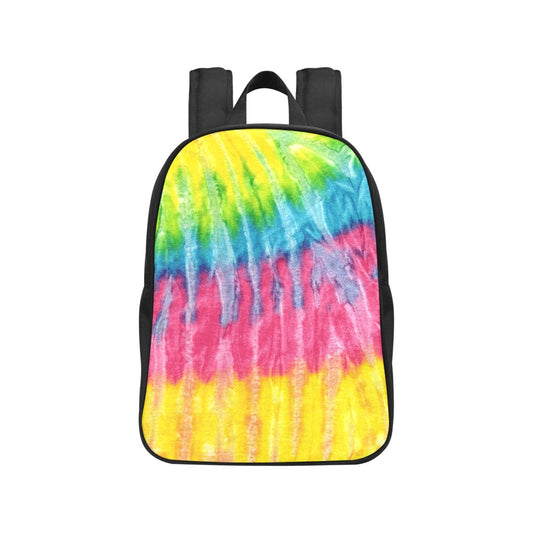 Neon Rainbow Tie-Dye Canvas Backpack